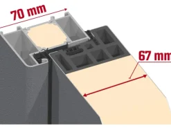Haustür Thermospace Prag Prime 110 cm x 210 cm Anthrazit Anschlag R