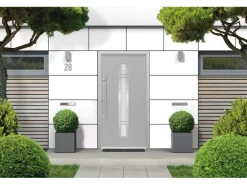 Haustür ThermoSpace Prime Palermo 100 cm x 210 cm Grau Anschlag L