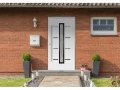 Haustür ThermoSpace Prime Milano 100 cm x 210 cm Weiß Anschlag L