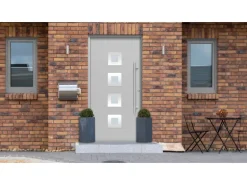 Haustür Thermospace Wien Prime 110 cm x 210 cm Grau Anschlag R