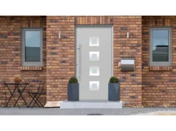 Haustür Thermospace Wien Prime 110 cm x 210 cm Grau Anschlag L