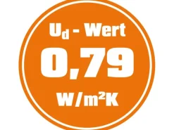 Haustür Thermospace Wien Prime 110 cm x 210 cm Grau Anschlag L