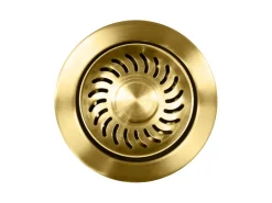 Helika Siebkorbventil Ø 11,4 cm manuelle Betätigung Goldfarben