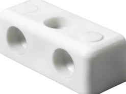 Hettich Kunststoff-Eckverbinder Block 12 mm x 12 mm x 35 mm Weiß 20 Stück