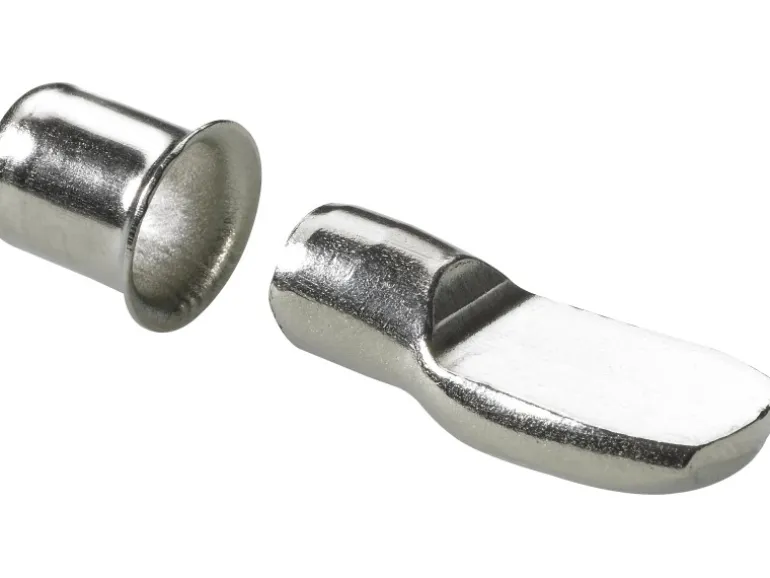 Hettich Löffel-Bodenträger mit Einschlaghülse Ø 7,5 mm Stahl Vernickelt 20 Stück