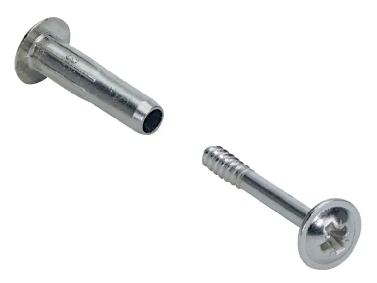 Hettich Verbindungsschraube M6 30 mm - 42 mm vernickelt 4 Stk.