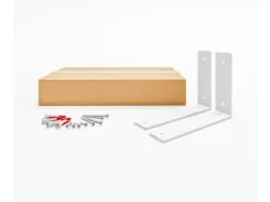 HEVVA Regalwinkel FREIBERG 20 cm Tief 2er Set Weiß