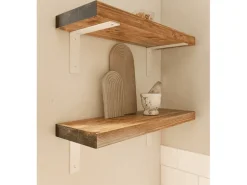 HEVVA Regalwinkel FREIBERG 20 cm Tief 2er Set Weiß