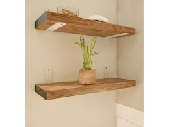 HEVVA Regalwinkel FREIBERG 20 cm Tief 2er Set Weiß