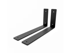 HEVVA Regalwinkel FREIBERG 30 cm Tief 2er Set Schwarz