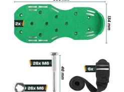 Hinrichs Rasenlüfterschuhe 2x Nagelschuhe zum Rasen belüften