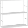 Hängeregal aus Metall 60 cm x 60 cm x 20 cm Weiss matt