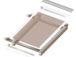 Hohlkammerplatte 10 mm Bronce 2500 mm x 1050 mm