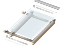 Hohlkammerplatte 16 mm Transparent 250 cm x 98 cm