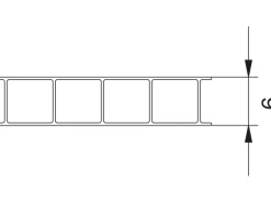 Hohlkammerplatte 6 mm Tranparent 200 cm x 105 cm