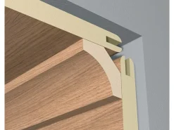 Hohlkehlleiste Eiche foliert 22 m x 22 m Länge 2600 mm