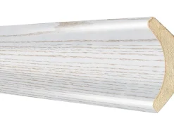 Hohlkehlleiste Esche Weiß foliert 22 mm x 22 mm Länge 2600 mm