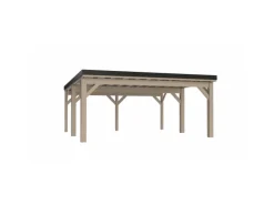 Holzbrüder Carport Ralf 36 250 kg/m² Natur-Schwarz
