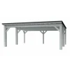 Holzbrüder Carport Ralf 42 250 kg/m² Reinweiß-Dunkelgrau
