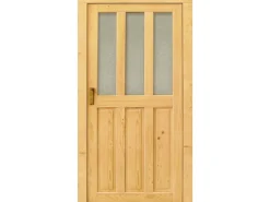 Holz-Mehrzwecktür Modell Bornholm 98 cm x 200 cm Anschlag Links Fichte Natur