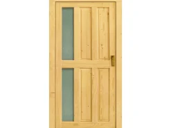 Holz-Mehrzwecktür Modell Hiddensee 98 cm x 200 cm Anschlag Rechts Fichte Natur