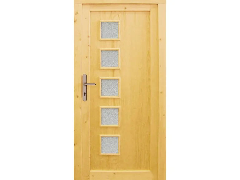 Holz-Mehrzwecktür Modell Mainau 98 cm x 200 cm Anschlag Links Fichte Natur