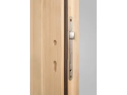 Holz-Nebeneingangstür NET 501 Fichte Natur 98 cm x 200 cm Anschlag Links