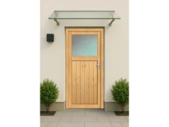 Holz-Nebeneingangstür NET 501-88 Fichte Natur 88 cm x 200 cm Anschlag Rechts