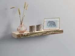 Holz-Wandregal Carlton 4,6 cm x 60 cm x 24 cm Weiß