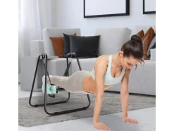 HOMCOM Dipstation Dip Ständer Barren Dips Stahl Schwarz 90 x 81 x 92,5cm