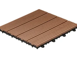 Home Deluxe KlickfliesenWPC Bavaro Hellbraun, 30cm x 30cm, 3 m²