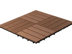 Home Deluxe KlickfliesenWPC Bavaro Hellbraun, 30cm x 30cm, 3 m²