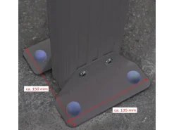 Home Deluxe Terrassenüberdachung Solis Alu 434 x 303 x 226 / 278 cm Anthrazit