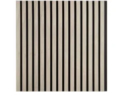 Homestyle4u Akustikpaneel Holz 60x60 cm Grau Wandpaneele Paneele 2660