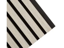 Homestyle4u Akustikpaneel Holz 60x60 cm Grau Wandpaneele Paneele 2660