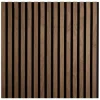 Homestyle4u Akustikpaneel Holz 60x60 cm Braun Wallnuss Wandpaneele Paneele
