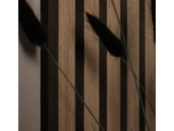 Homestyle4u Akustikpaneel Holz 60x60 cm Braun Wallnuss Wandpaneele Paneele