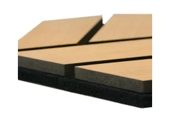 Homestyle4u Akustikpaneele 30 x 26 cm 8 Stück Natur Hexagon Wandpaneele Holz