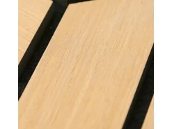 Homestyle4u Akustikpaneele 30 x 26 cm 12 Stück Natur Hexagon Wandpaneele Holz