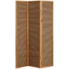 Homestyle4u 3-tlg. Paravent in Braun 132x175 cm 381