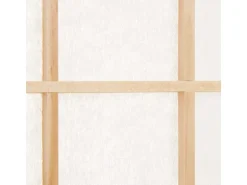 Homestyle4u 4-tlg. Paravent in Braun 176x175 cm 75