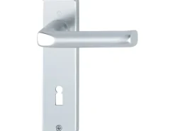 Hoppe Kurzschild-Garnitur London BB 37 mm - 47 mm Alu Natur