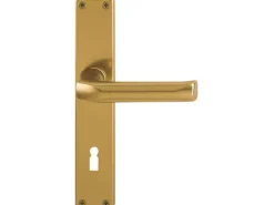 Hoppe Langschild-Garnitur London BB 37 mm - 47 mm Alu Bronze