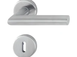 Hoppe Rosetten Garnitur Edelstahl Matt Amsterdam OB