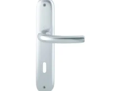 Hoppe Schild-Garnitur Tokyo Alu Natur OB