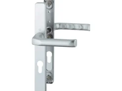 Hoppe Schmalschild-Türgriff-Garnitur London Aluminium Natur