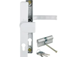 Hoppe Schmalschild-Wechselgarnitur London Aluminium für Profiltüren