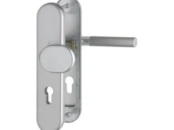 Hoppe Schutz-Wechsel-Garnitur Lecce Verchromt/Alu Stahl Matt PZ-72