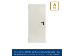 Hörmann Brandschutzklappe T30 H8-5 Grauweiß 1.000 mm x 1.875 mm DIN L u. R