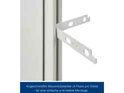 Hörmann Brandschutzklappe T30 H8-5 Grauweiß 800 mm x 1.875 mm DIN L u. R